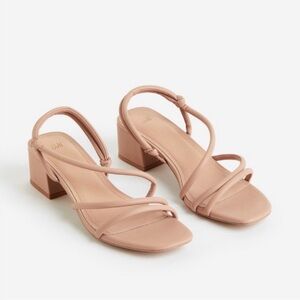 H&M Strappy Block Heel Size 9 (40)